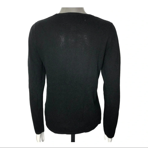 Clements Ribeiro POP Cashmere Blend Peace Sweater Black  Size Medium - Picture 4 of 7